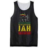 Give Thanks & Praises Rastafari Reggae Jah Rasta Clothing Mesh Reversible Basketball Jersey Tank