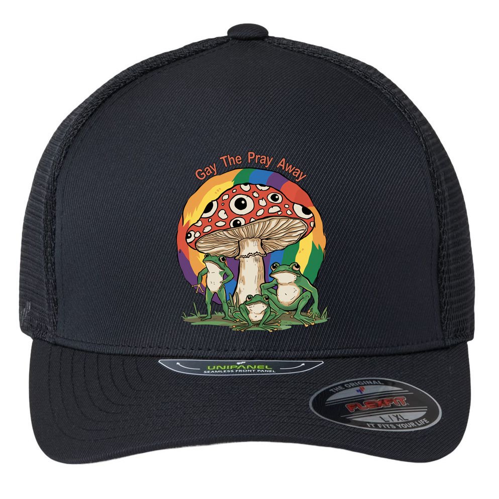Gay The Pray Away Human Rights Lgbt Pride Month Flexfit Unipanel Trucker Cap