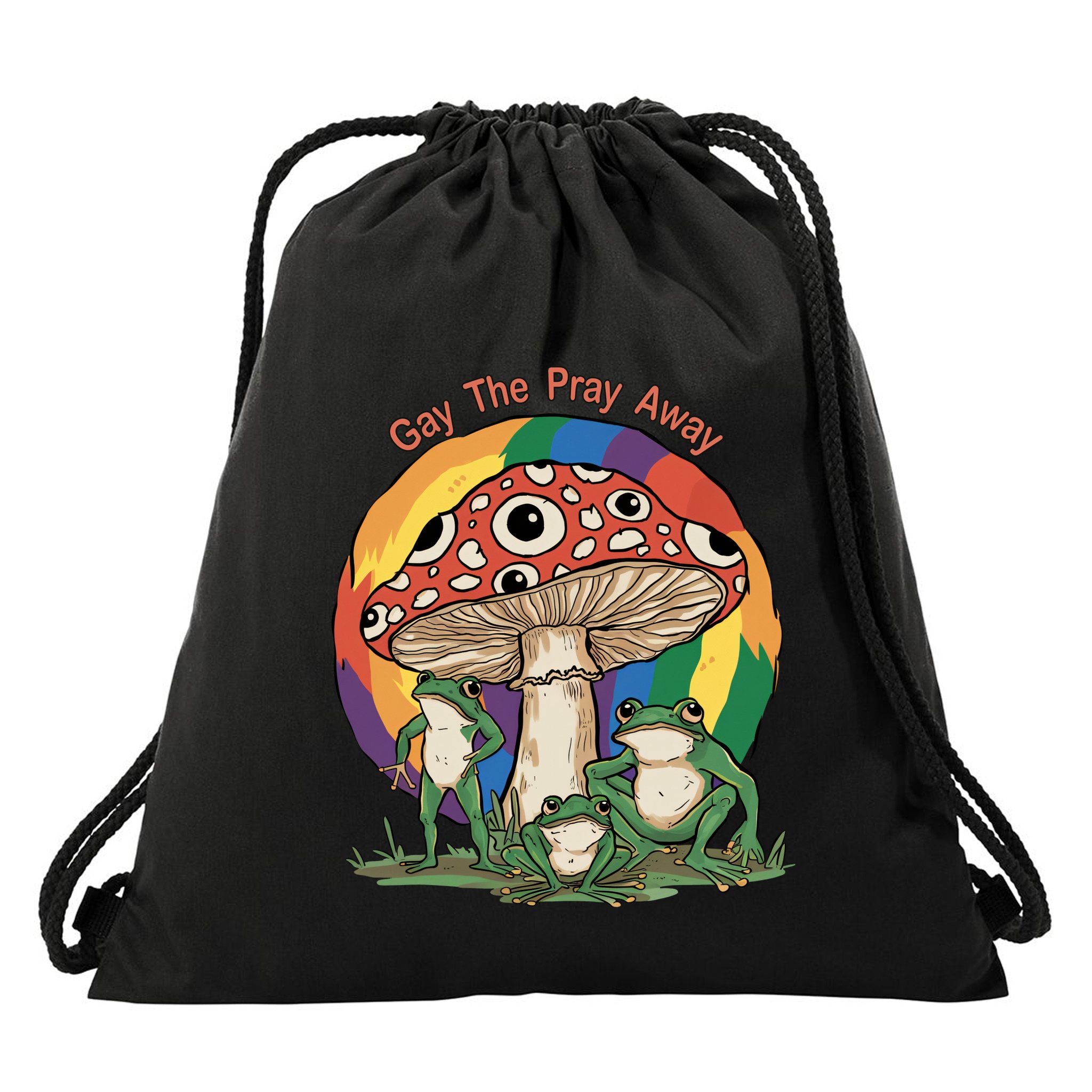 Gay The Pray Away Human Rights Lgbt Pride Month Drawstring Bag