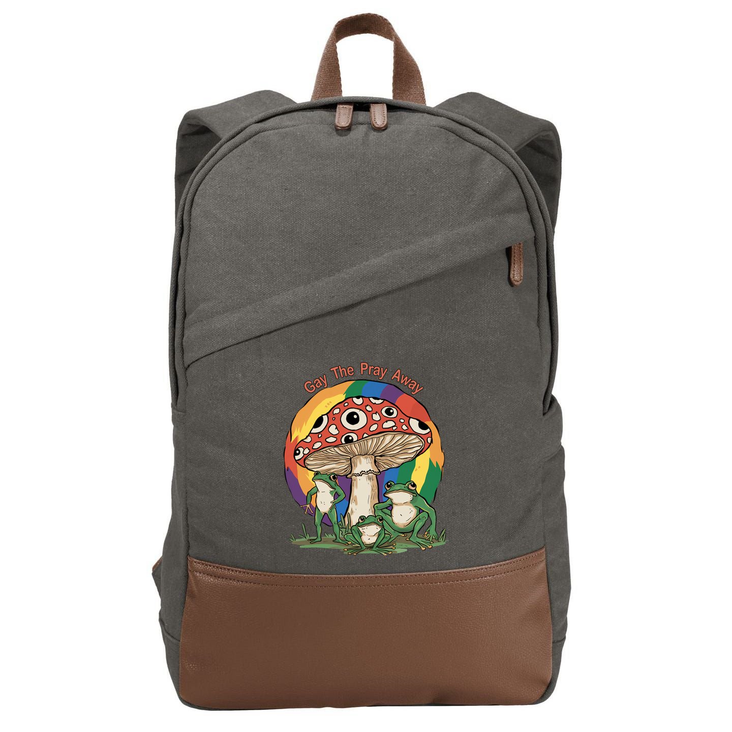 Gay The Pray Away Human Rights Lgbt Pride Month Cotton Canvas Backpack