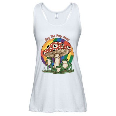 Gay The Pray Away Human Rights Lgbt Pride Month Ladies Essential Flowy Tank