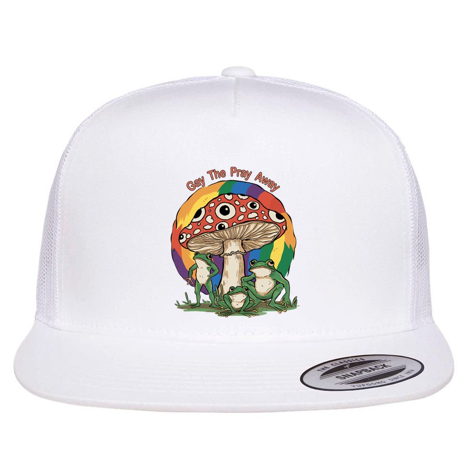 Gay The Pray Away Human Rights Lgbt Pride Month Flat Bill Trucker Hat
