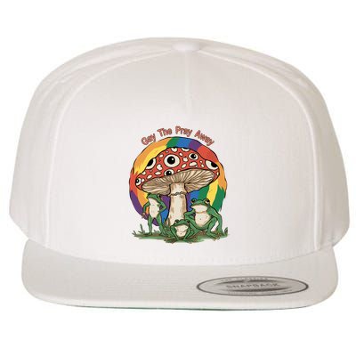 Gay The Pray Away Human Rights Lgbt Pride Month Wool Snapback Cap