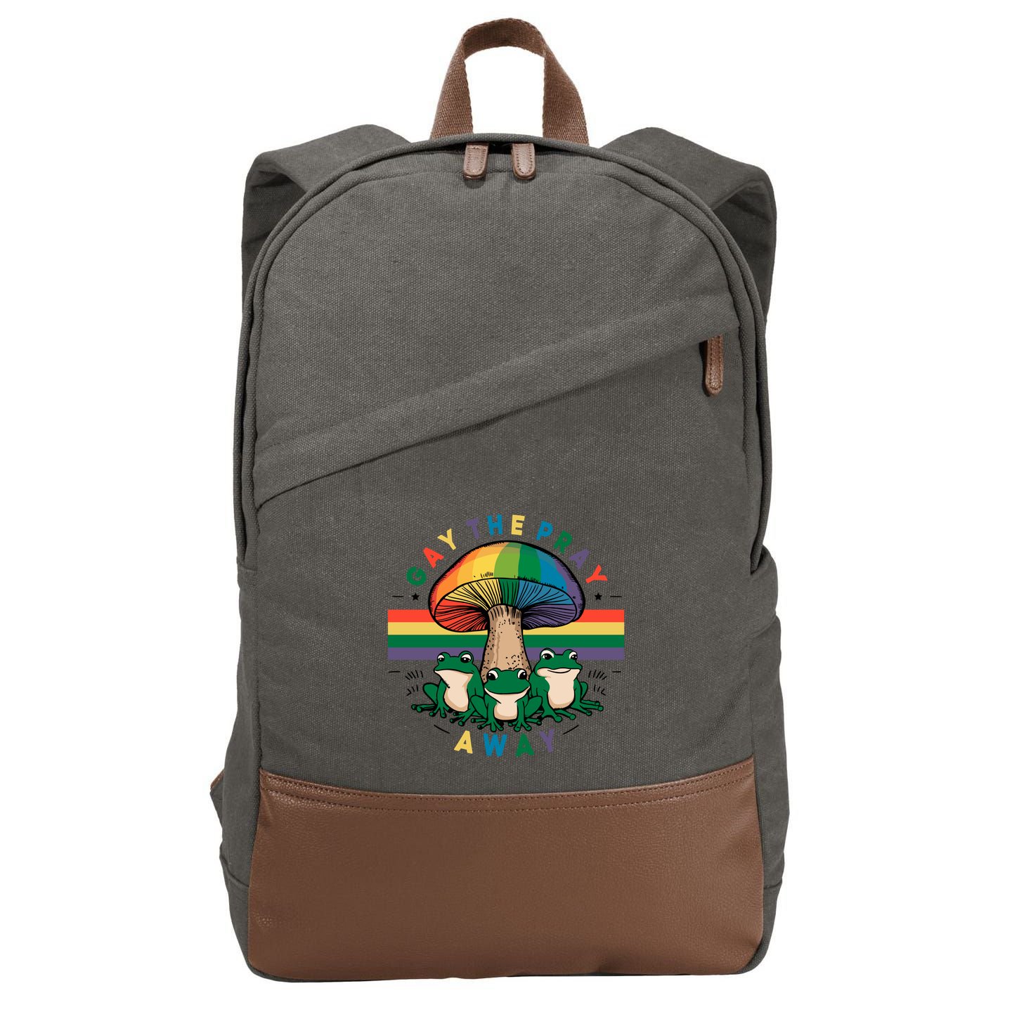 Gay The Pray Away Lgbt Community Cotton Canvas Backpack