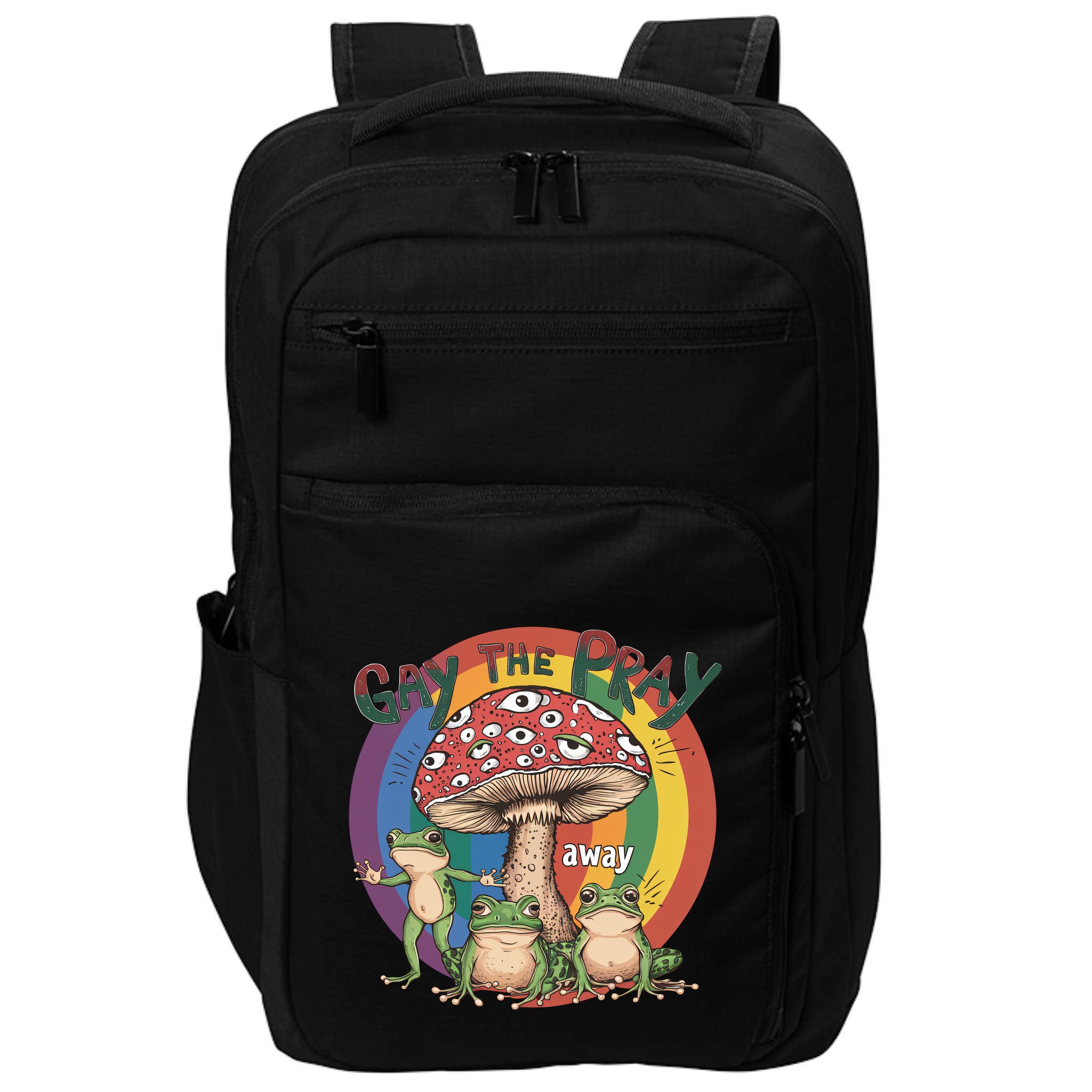 Gay The Pray Away Lgbt Frog Impact Tech Backpack