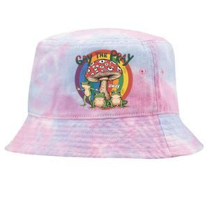 Gay The Pray Away Lgbt Frog Tie-Dyed Bucket Hat