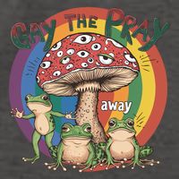 Gay The Pray Away Lgbt Frog Vector Backpack