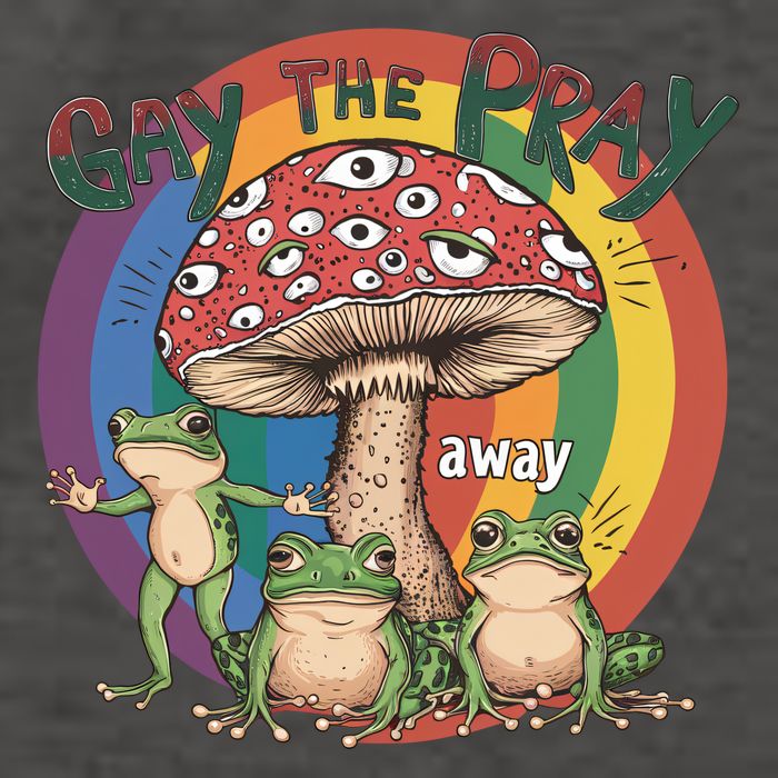 Gay The Pray Away Lgbt Frog Vector Backpack