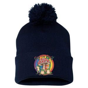 Gay The Pray Away Lgbt Frog Pom Pom 12in Knit Beanie