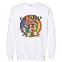 Gay The Pray Away Lgbt Frog Garment-Dyed Sweatshirt