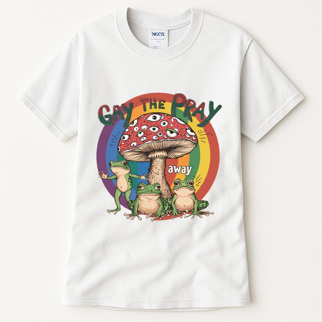 Gay The Pray Away Lgbt Frog Tall T-Shirt