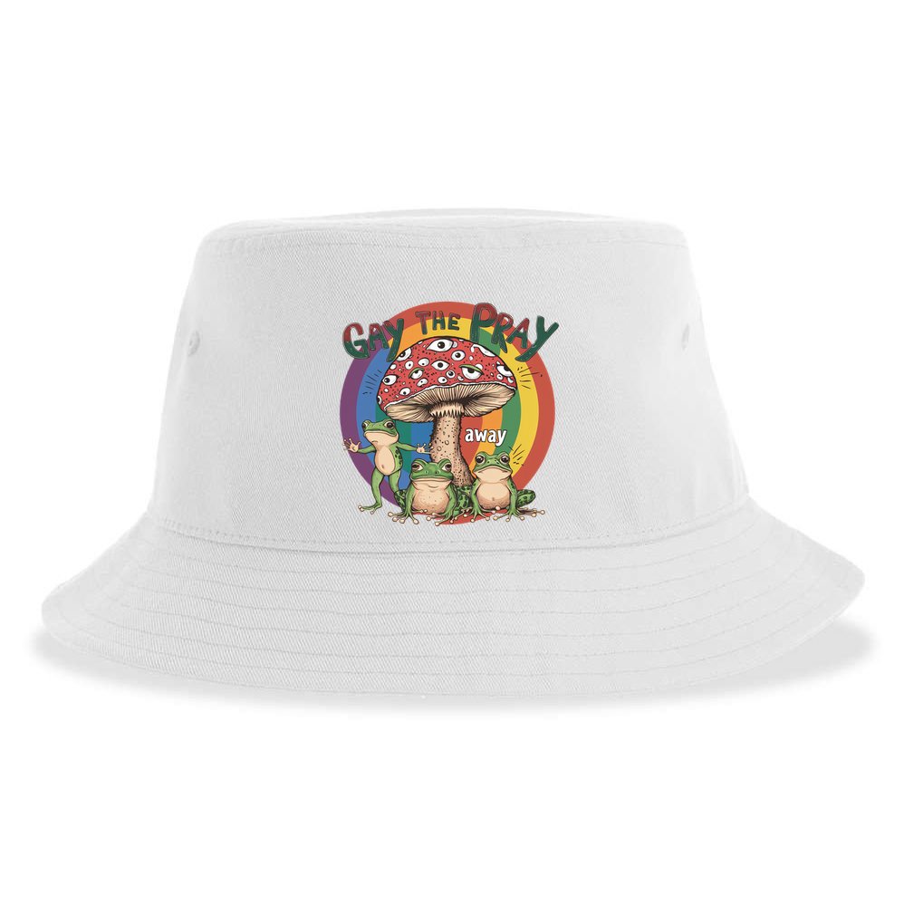 Gay The Pray Away Lgbt Frog Sustainable Bucket Hat