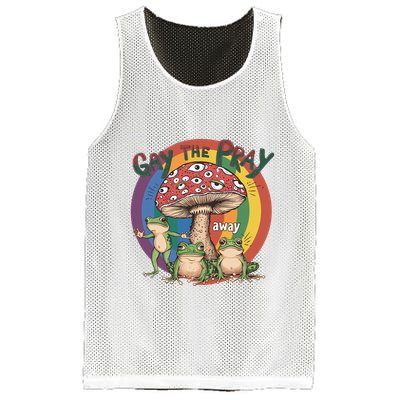 Gay The Pray Away Lgbt Frog Mesh Reversible Basketball Jersey Tank