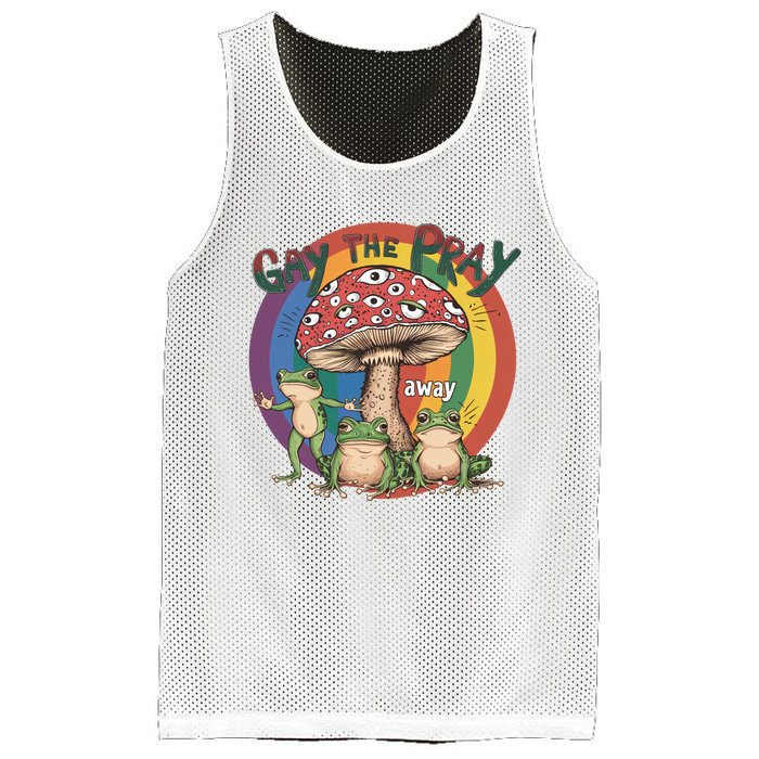 Gay The Pray Away Lgbt Frog Mesh Reversible Basketball Jersey Tank