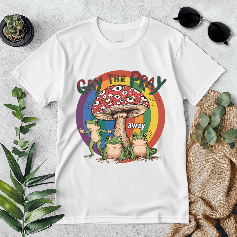 Gay The Pray Away Lgbt Frog Premium T-Shirt