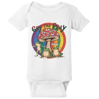 Gay The Pray Away Lgbt Frog Baby Bodysuit