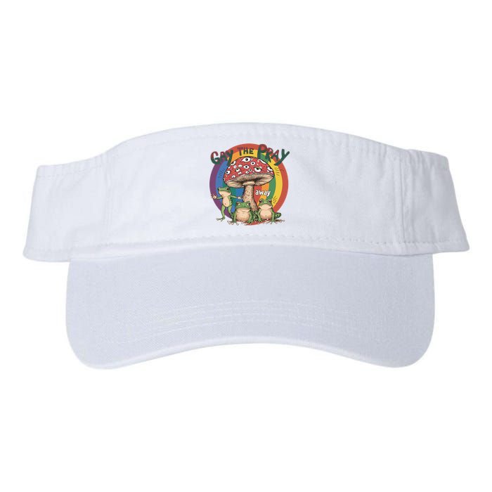 Gay The Pray Away Lgbt Frog Valucap Bio-Washed Visor