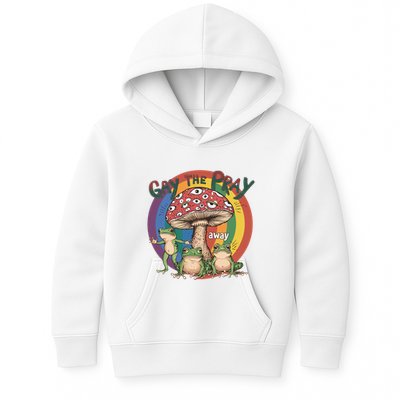 Gay The Pray Away Lgbt Frog Kids Hoodie