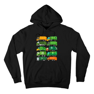 Garbage Truck Recycling Day Trash Waste Separation Birthday Hoodie