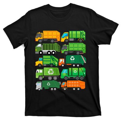 Garbage Truck Recycling Day Trash Waste Separation Birthday T-Shirt