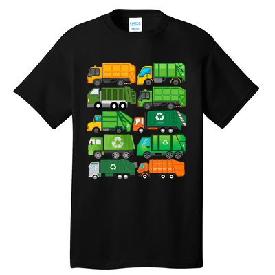 Garbage Truck Recycling Day Trash Waste Separation Birthday Tall T-Shirt