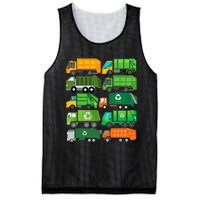 Garbage Truck Recycling Day Trash Waste Separation Birthday Mesh Reversible Basketball Jersey Tank