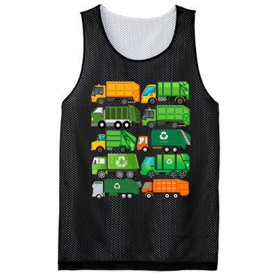 Garbage Truck Recycling Day Trash Waste Separation Birthday Mesh Reversible Basketball Jersey Tank