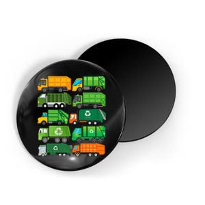 Garbage Truck Recycling Day Trash Waste Separation Birthday Magnet