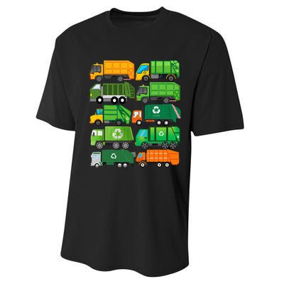 Garbage Truck Recycling Day Trash Waste Separation Birthday Performance Sprint T-Shirt