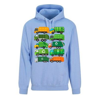 Garbage Truck Recycling Day Trash Waste Separation Birthday Unisex Surf Hoodie