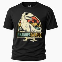 Grandpasaurus T Rex Dinosaur Grandpa Saurus Family Matching Cooling Performance Crew T-Shirt