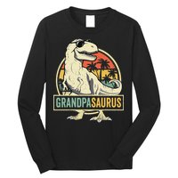 Grandpasaurus T Rex Dinosaur Grandpa Saurus Family Matching Long Sleeve Shirt