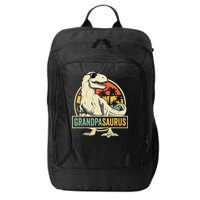 Grandpasaurus T Rex Dinosaur Grandpa Saurus Family Matching City Backpack