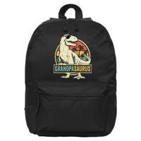 Grandpasaurus T Rex Dinosaur Grandpa Saurus Family Matching 16 in Basic Backpack