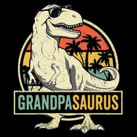 Grandpasaurus T Rex Dinosaur Grandpa Saurus Family Matching 16 in Basic Backpack