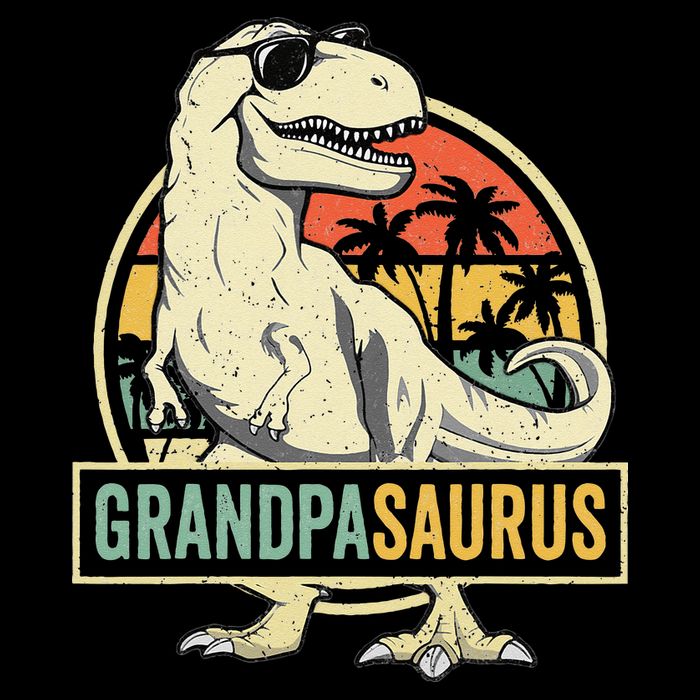 Grandpasaurus T Rex Dinosaur Grandpa Saurus Family Matching 16 in Basic Backpack