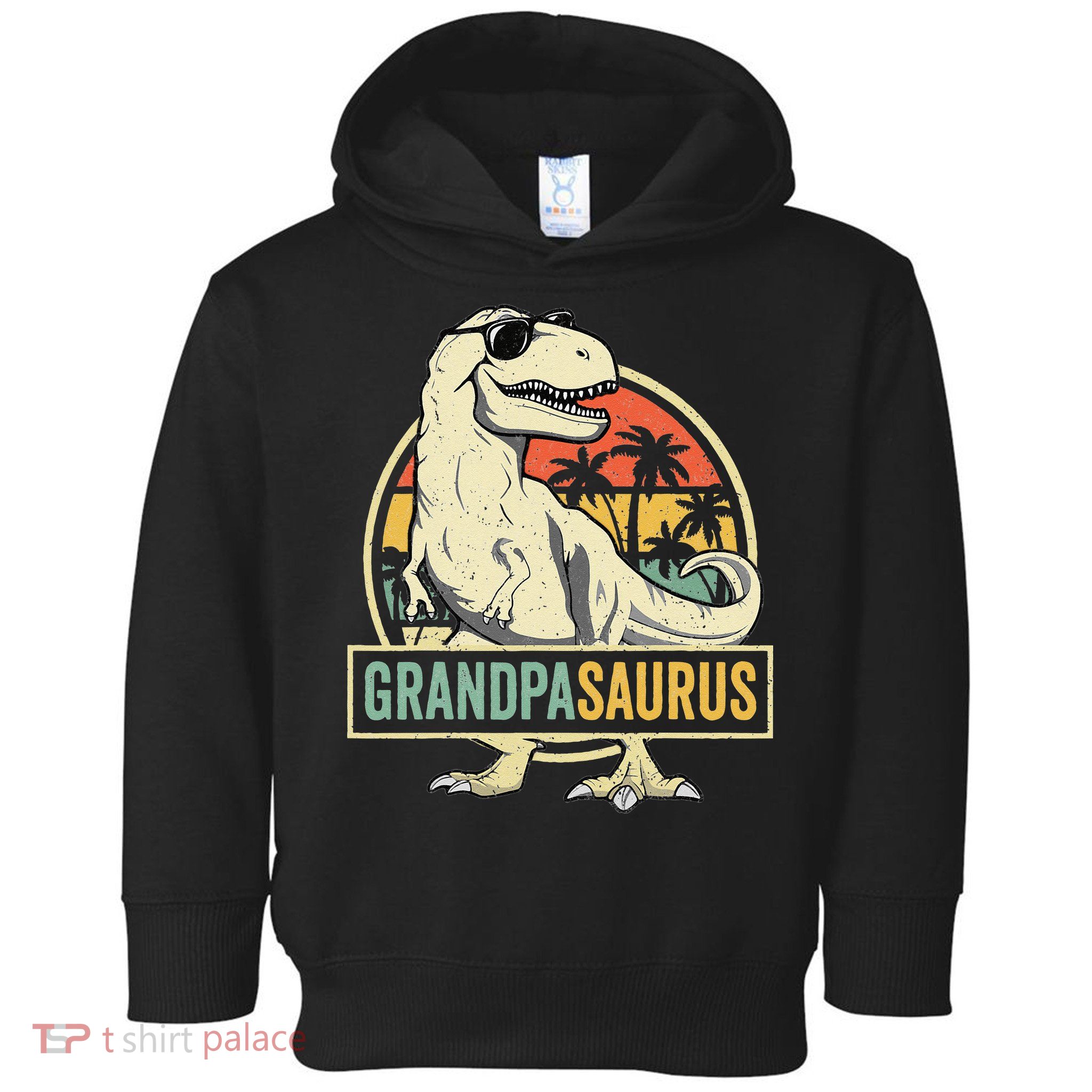 Grandpasaurus T Rex Dinosaur Grandpa Saurus Family Matching Toddler Hoodie