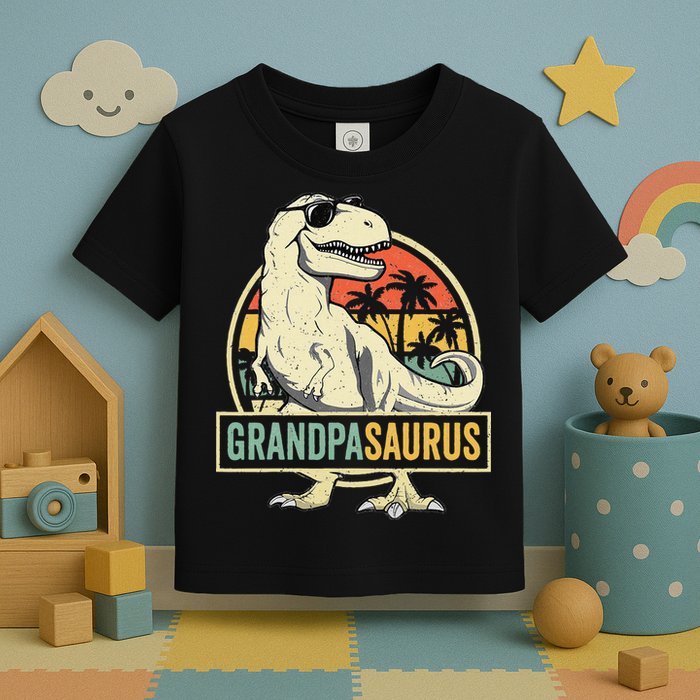 Grandpasaurus T Rex Dinosaur Grandpa Saurus Family Matching Toddler T-Shirt