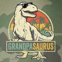 Grandpasaurus T Rex Dinosaur Grandpa Saurus Family Matching Legacy Tie Dye Trucker Hat