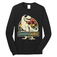 Grandpasaurus T Rex Dinosaur Grandpa Saurus Family Matching Long Sleeve Shirt