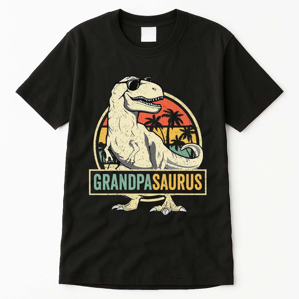 Grandpasaurus T Rex Dinosaur Grandpa Saurus Family Matching Tall T-Shirt