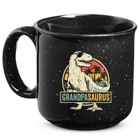 Grandpasaurus T Rex Dinosaur Grandpa Saurus Family Matching 15oz Campfire Ceramic Mug