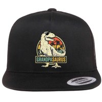 Grandpasaurus T Rex Dinosaur Grandpa Saurus Family Matching Flat Bill Trucker Hat