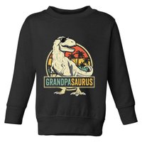 Grandpasaurus T Rex Dinosaur Grandpa Saurus Family Matching Toddler Sweatshirt