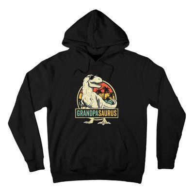 Grandpasaurus T Rex Dinosaur Grandpa Saurus Family Matching Tall Hoodie