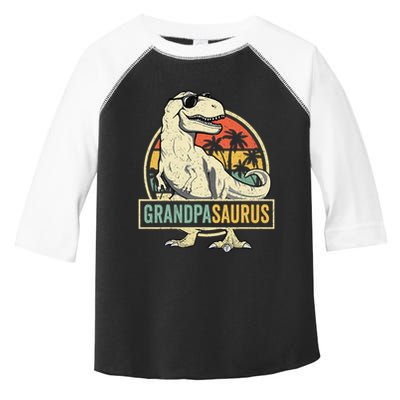 Grandpasaurus T Rex Dinosaur Grandpa Saurus Family Matching Toddler Fine Jersey T-Shirt