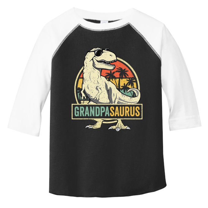 Grandpasaurus T Rex Dinosaur Grandpa Saurus Family Matching Toddler Fine Jersey T-Shirt