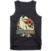 Grandpasaurus T Rex Dinosaur Grandpa Saurus Family Matching Tank Top
