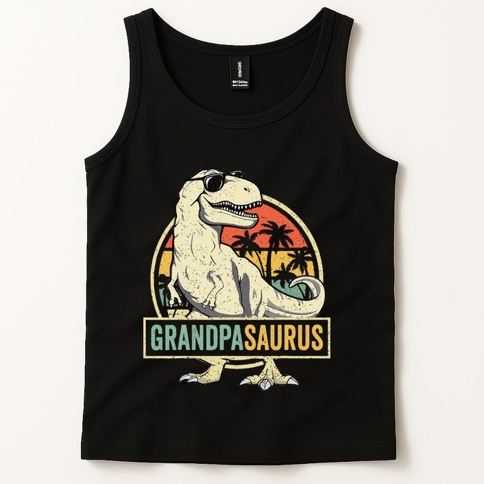 Grandpasaurus T Rex Dinosaur Grandpa Saurus Family Matching Tank Top