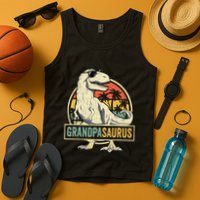 Grandpasaurus T Rex Dinosaur Grandpa Saurus Family Matching Tank Top
